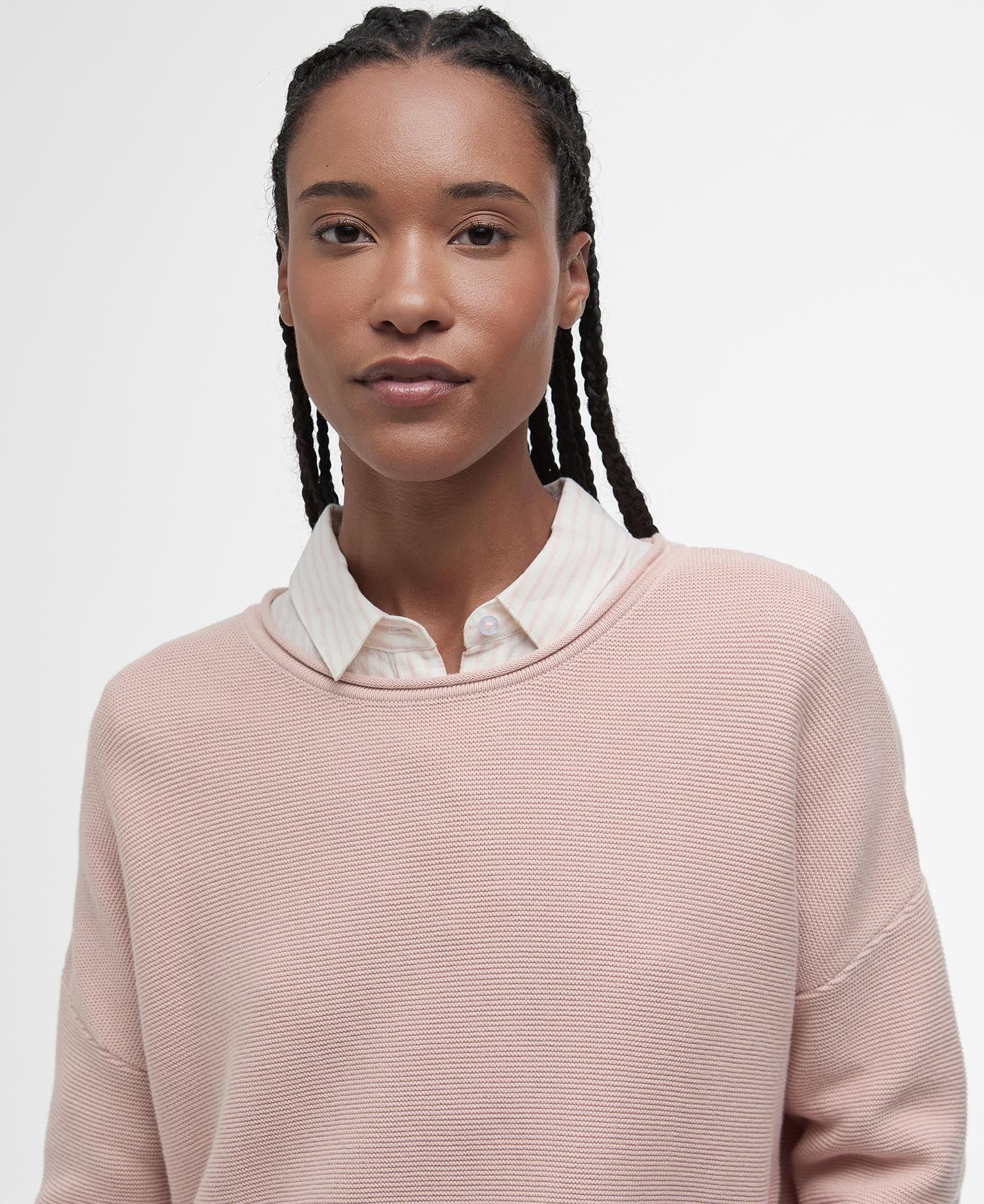 Barbour Marine Knitted Jumper - Primrose Pink