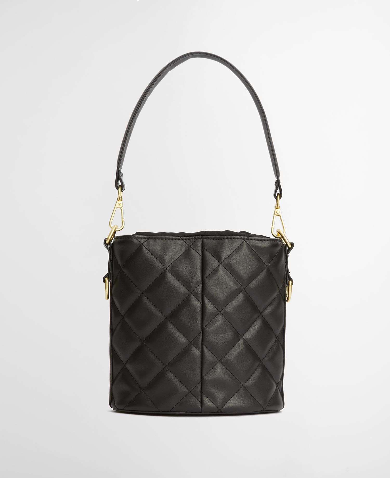 Barbour International Quilted Balham Bucket Tote Bag - Black