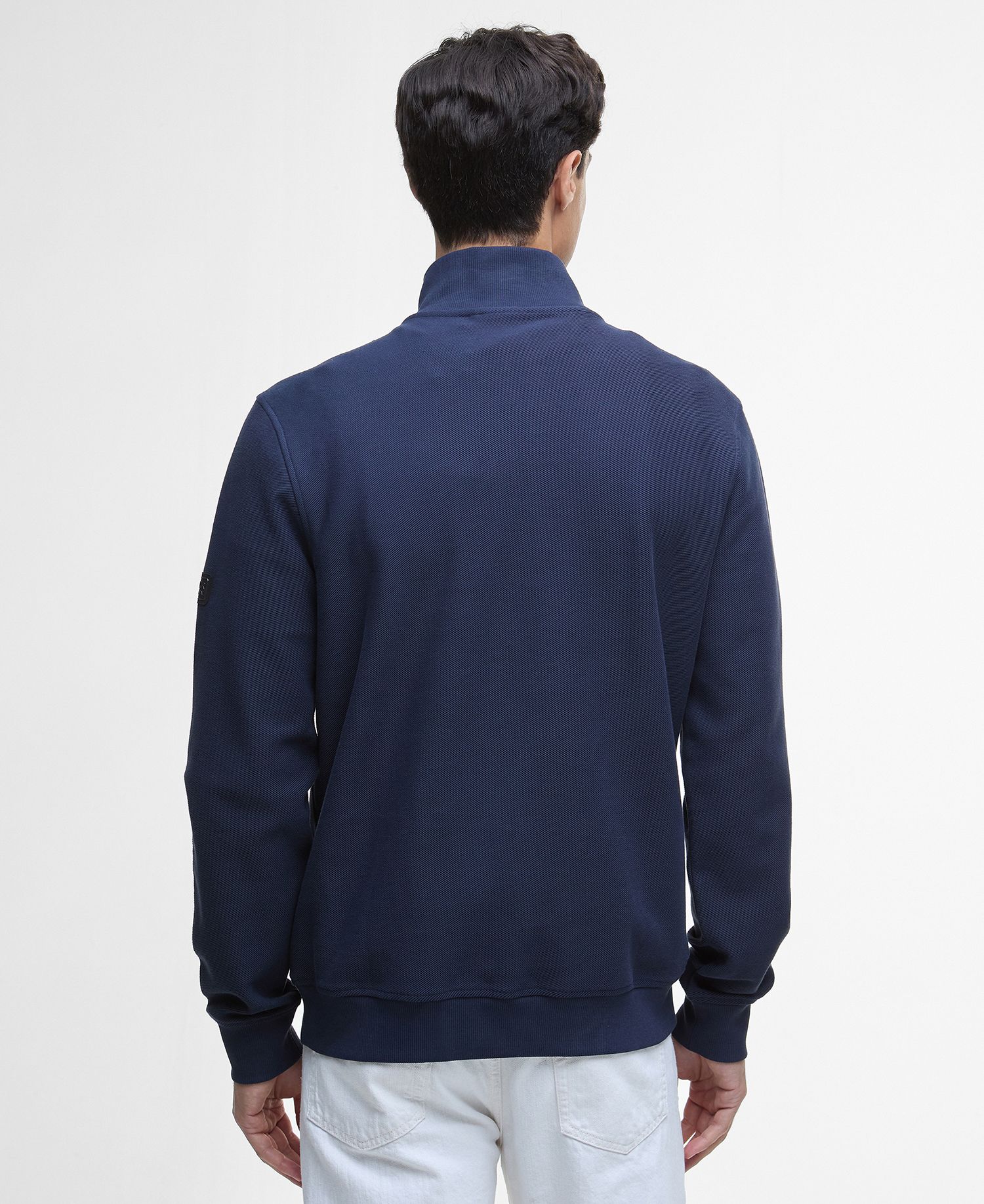 Barbour International Samuel Funnel Neck Half Zip Sweatshirt - Navy