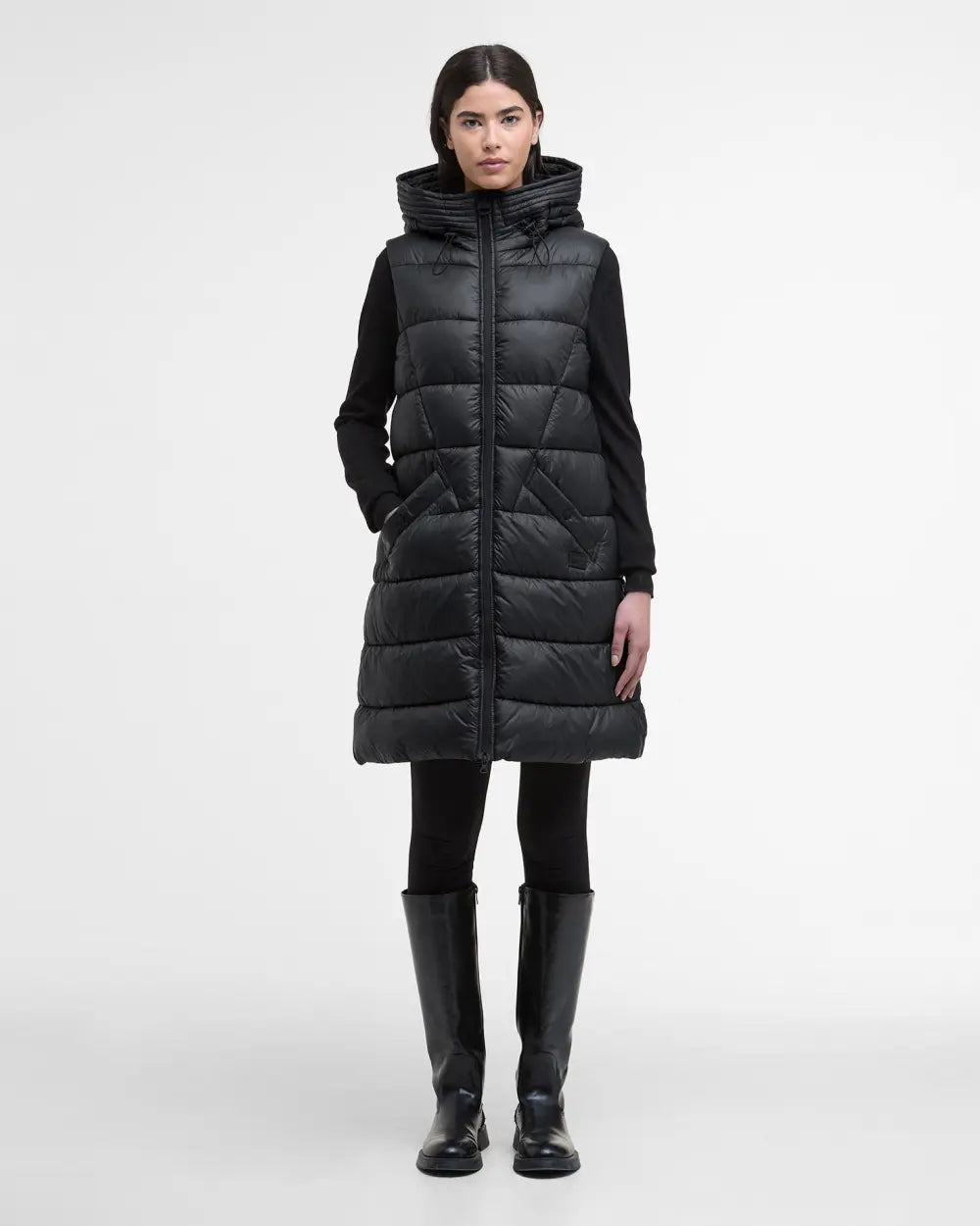 Barbour International Cecilla Puffer Gilet - Black