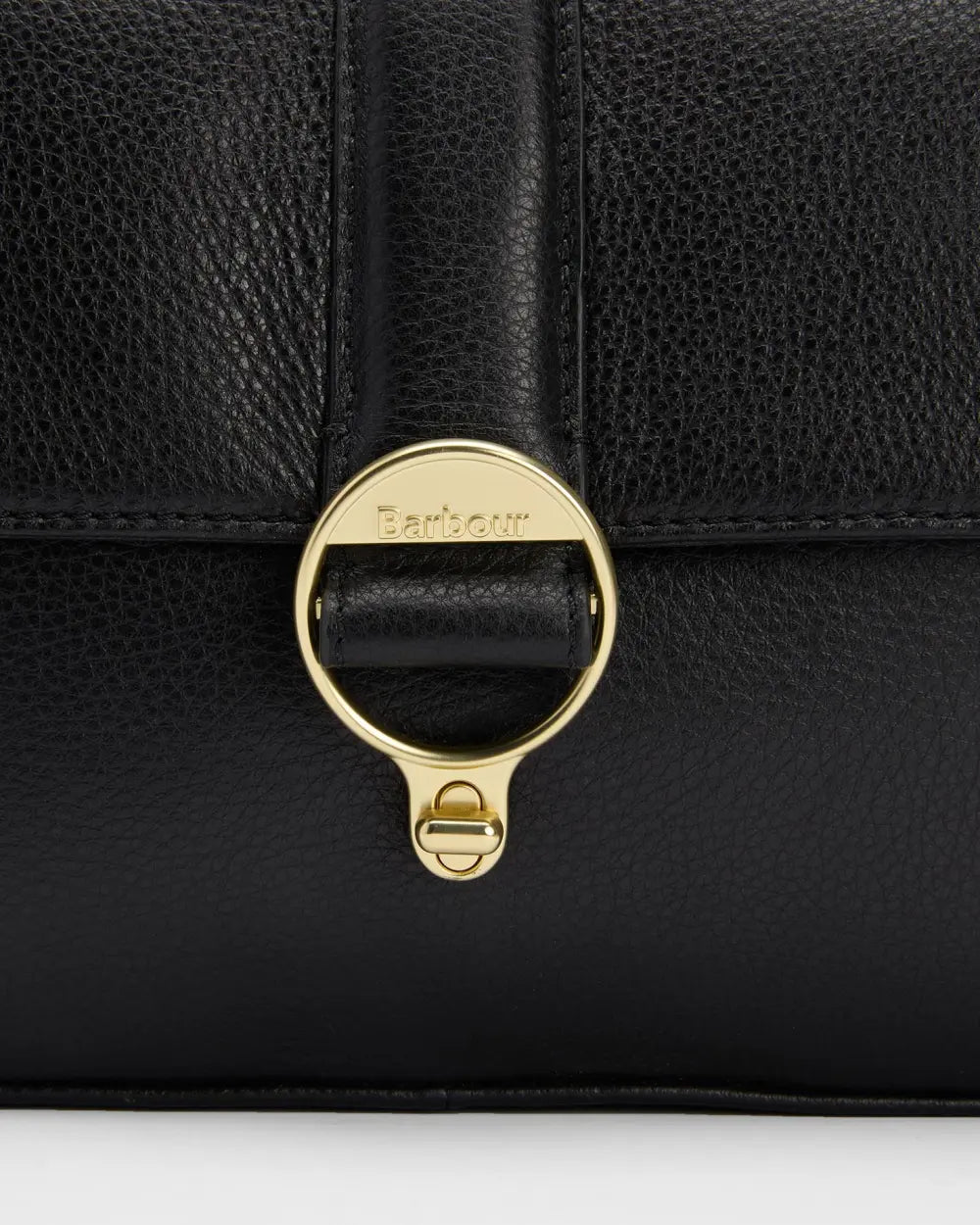 Barbour Rosa Leather Crossbody Bag - Black
