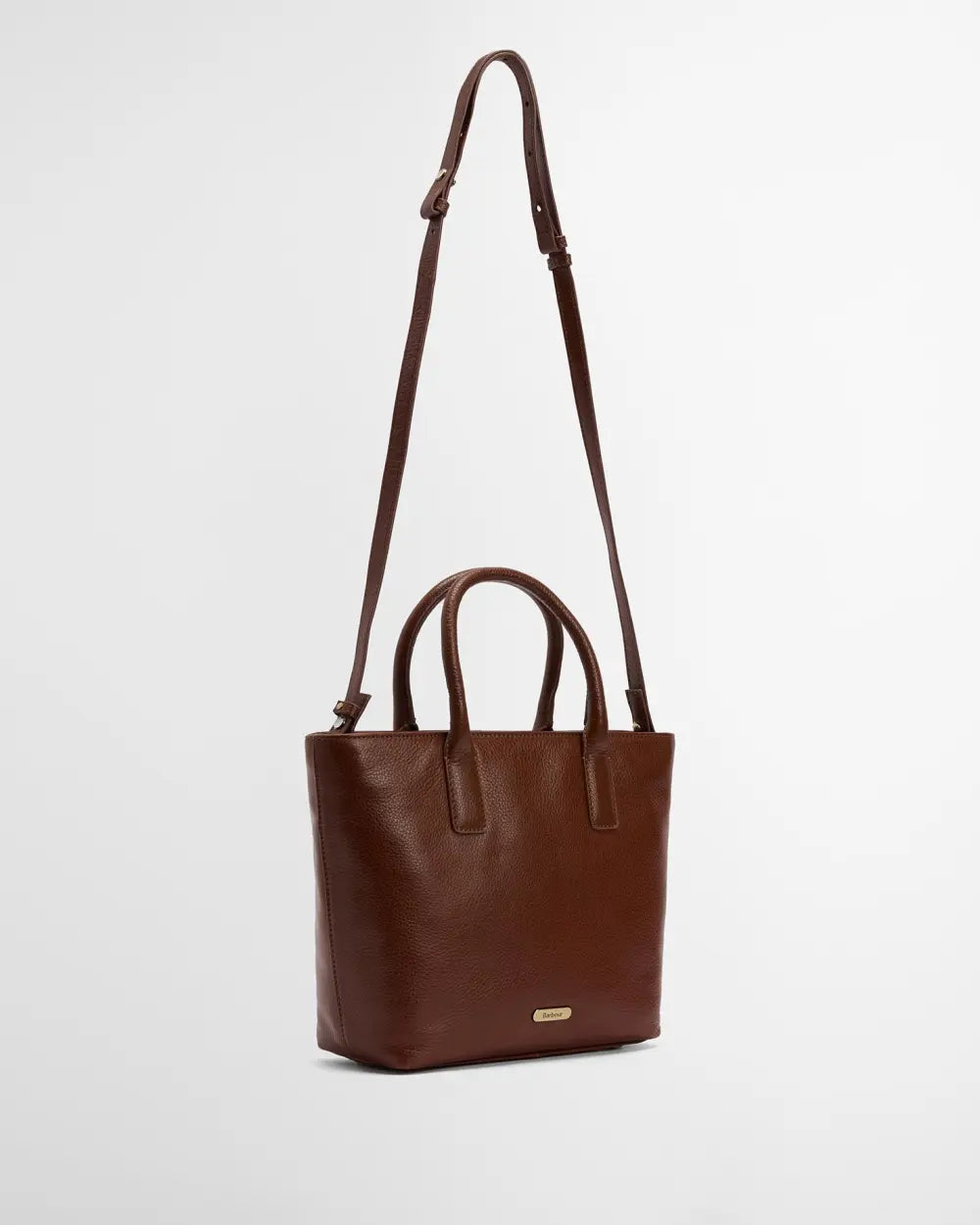Barbour Birch Leather Tote Bag - Brown