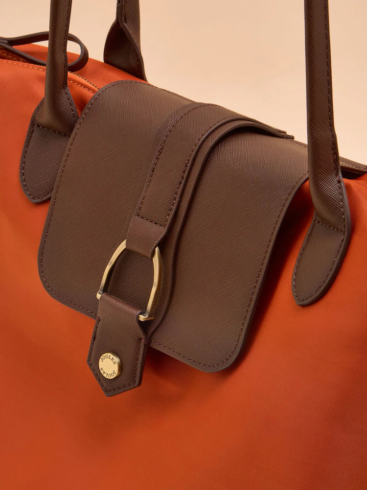 Joules Edie Orange Shopper Bag