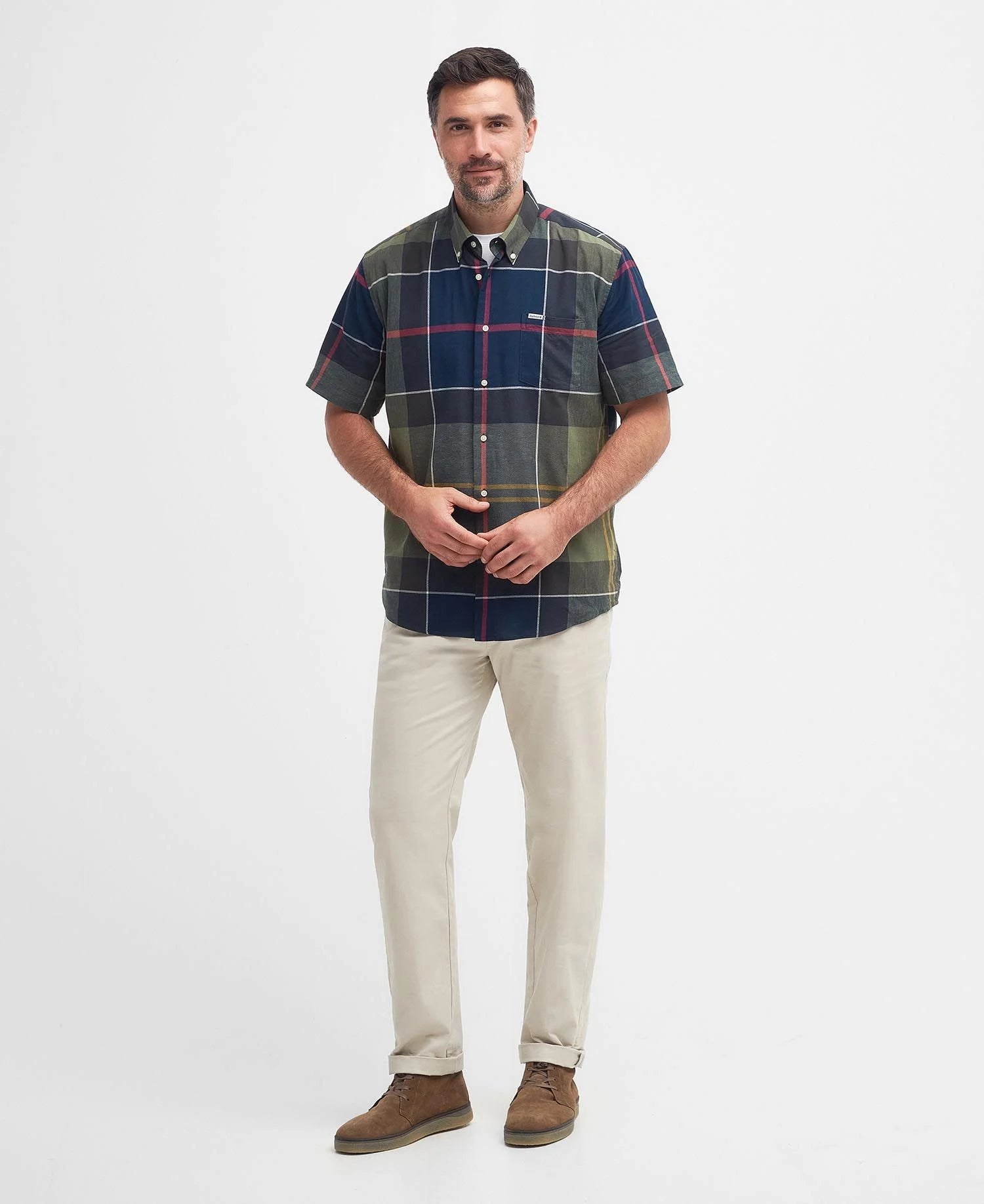 Barbour Douglas Short Sleeved Shirt - Classic Tartan