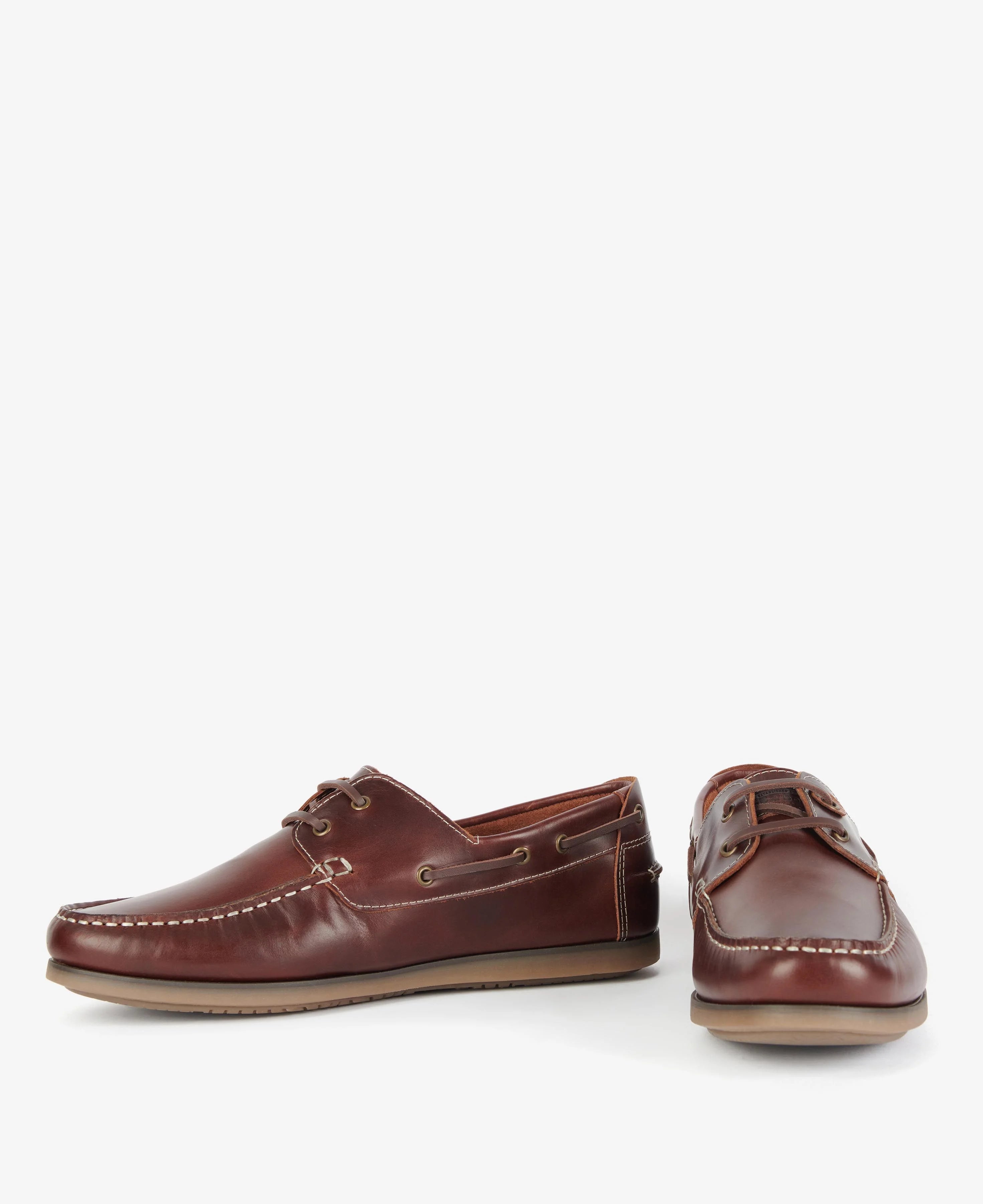 Barbour Wake Boat Shoes - Mahogany