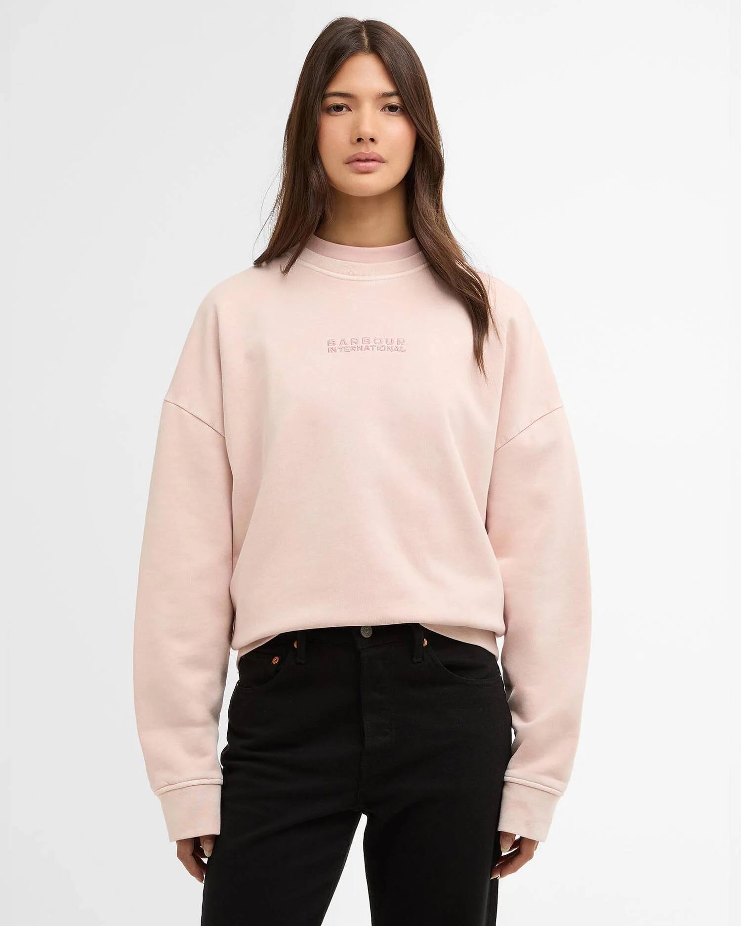 Barbour International Lyra Sweatshirt - Washed Desert Pink