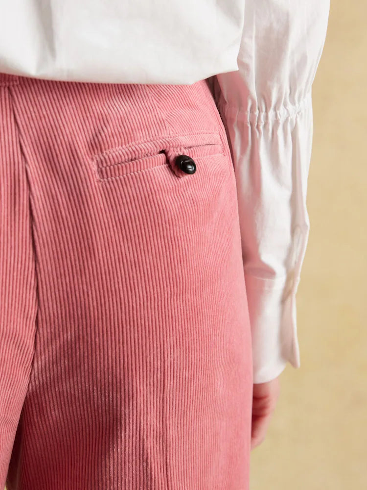 Joules Fernhill Cord Pink Trousers