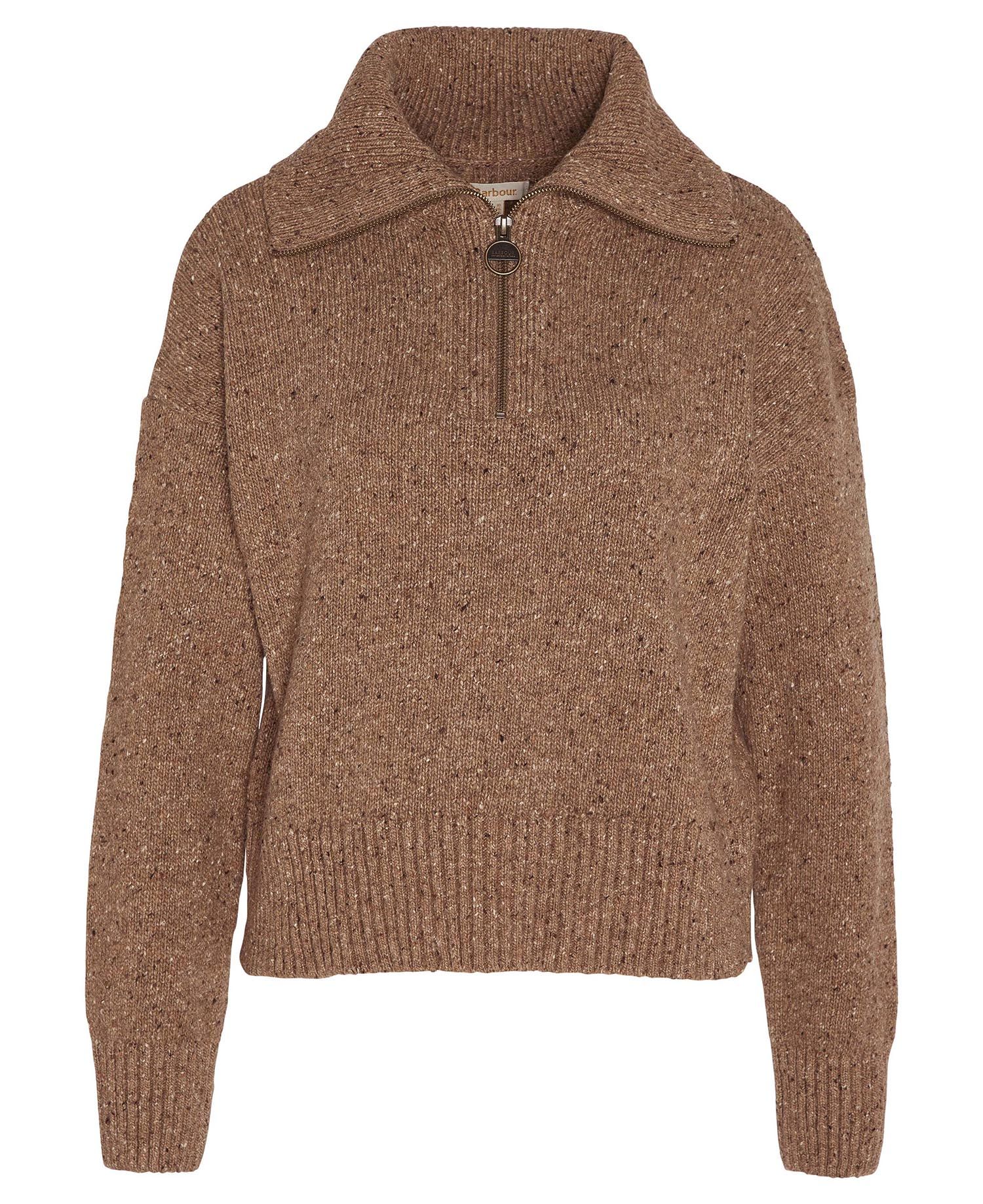 Barbour Lavensdale Half Zip Jumper - Honey