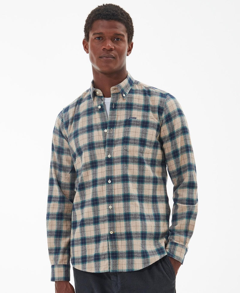 Barbour Castlebridge Tailored Shirt - Stone Marl