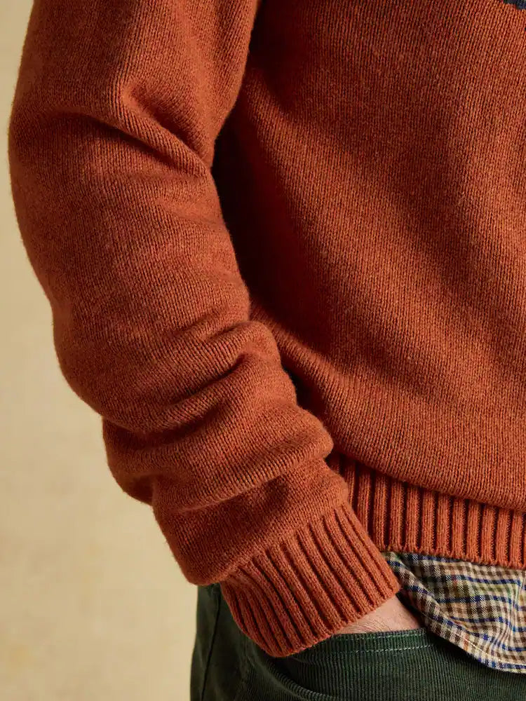 Joules Offroad Orange Crew Neck Jumper