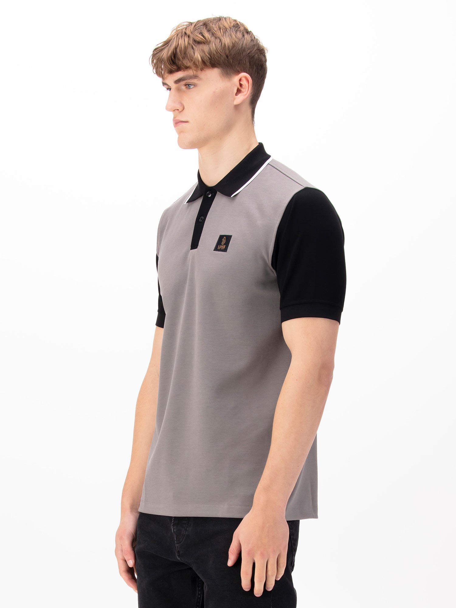 Luke 1977 Saddleworth Polo Shirt - Concrete