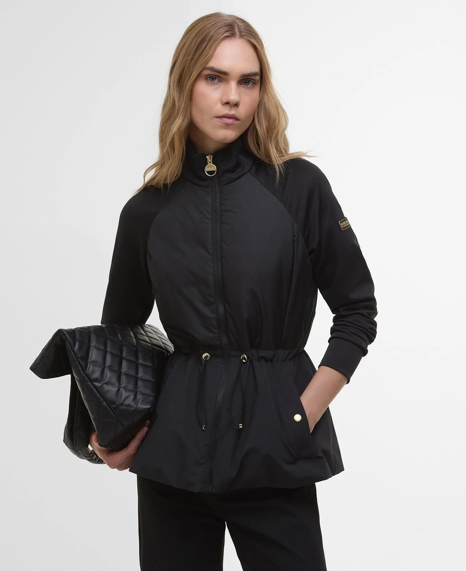 Barbour International Caprice Quilted Sweatshirt - Black