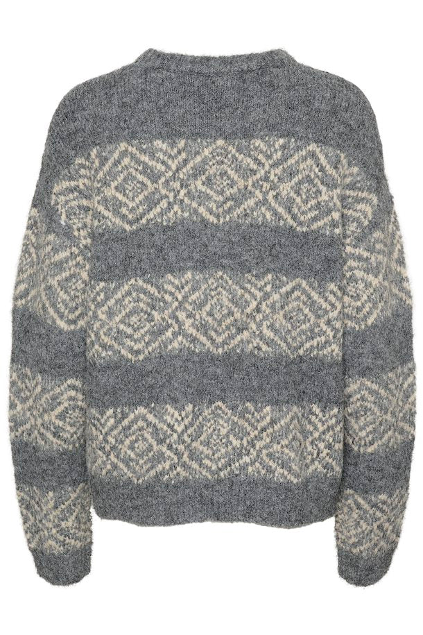 Culture Iona Brava Pullover - Steel Grey Melange