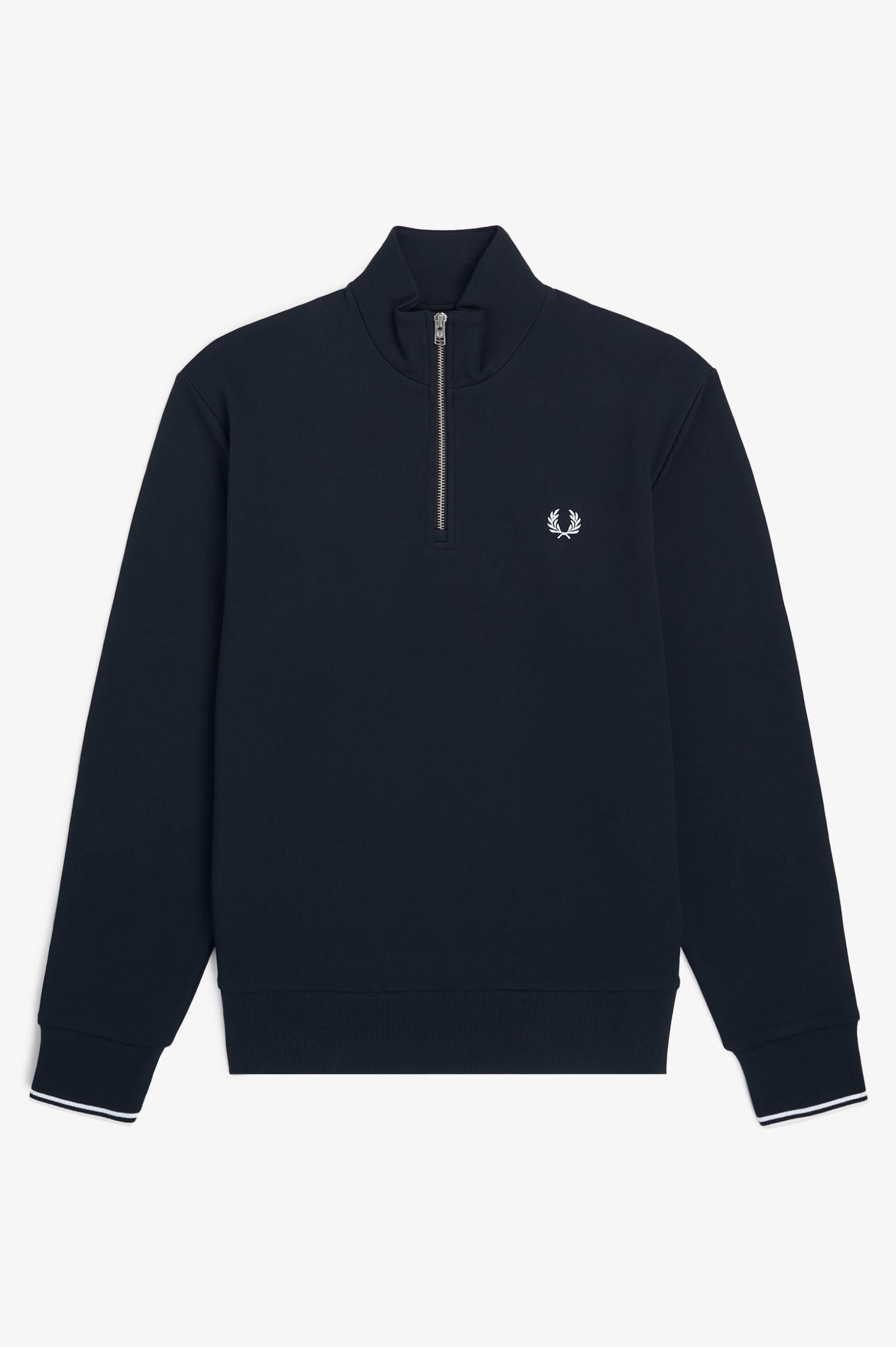 Fred Perry Half Zip Sweatshirt - Navy