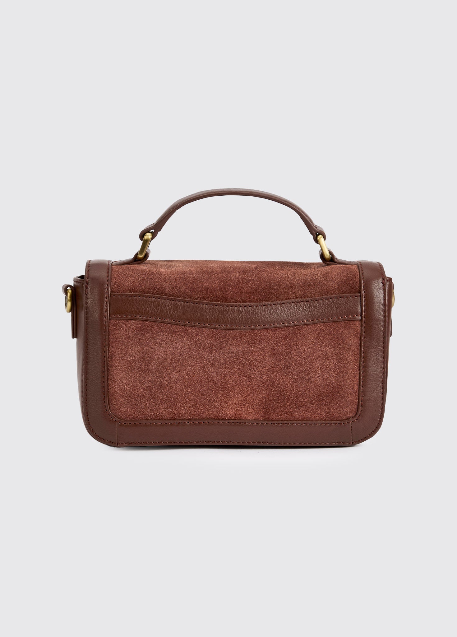 Dubarry Eadestown Structured handbag in suede and leather - Cedar