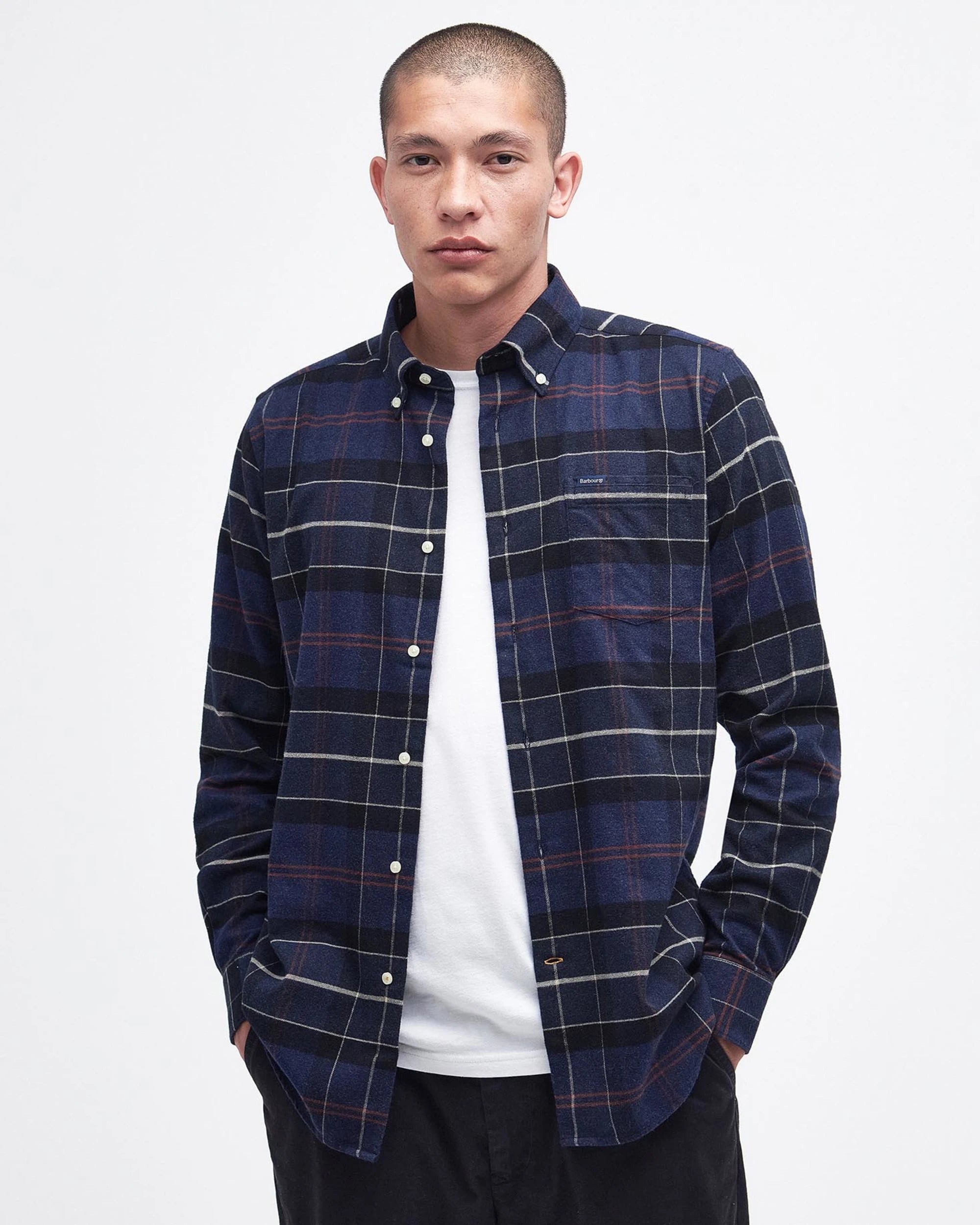 Barbour International Lutsleigh Shirt - Navy Marl