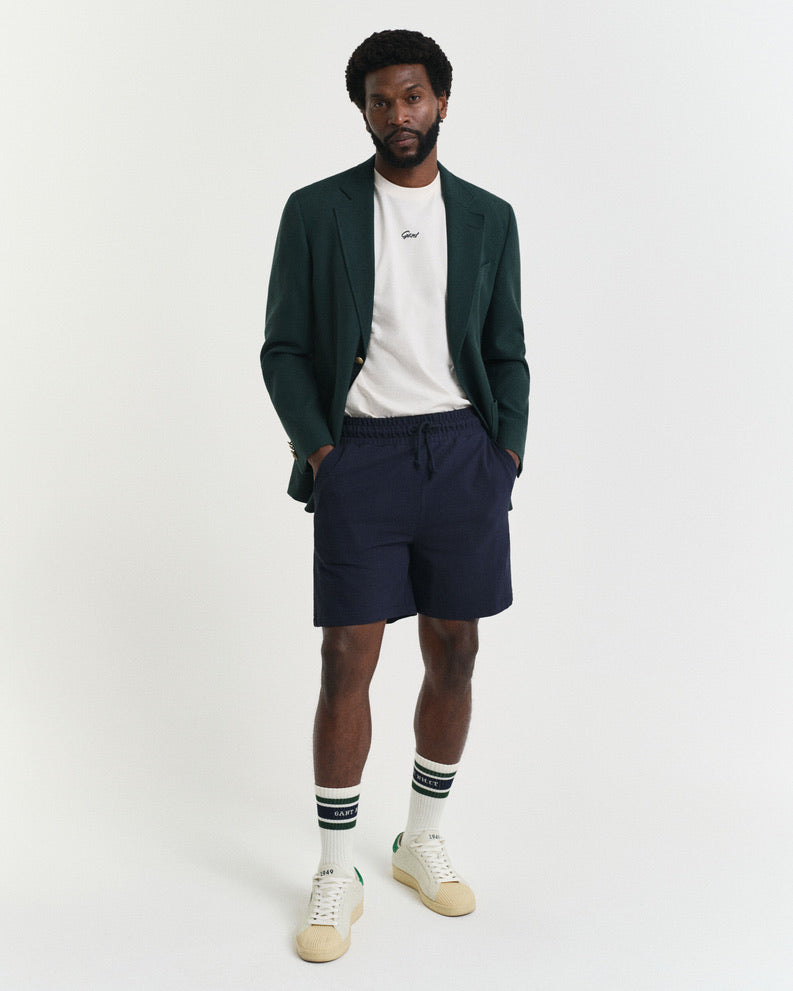 Gant Texture Shorts - Evening Blue