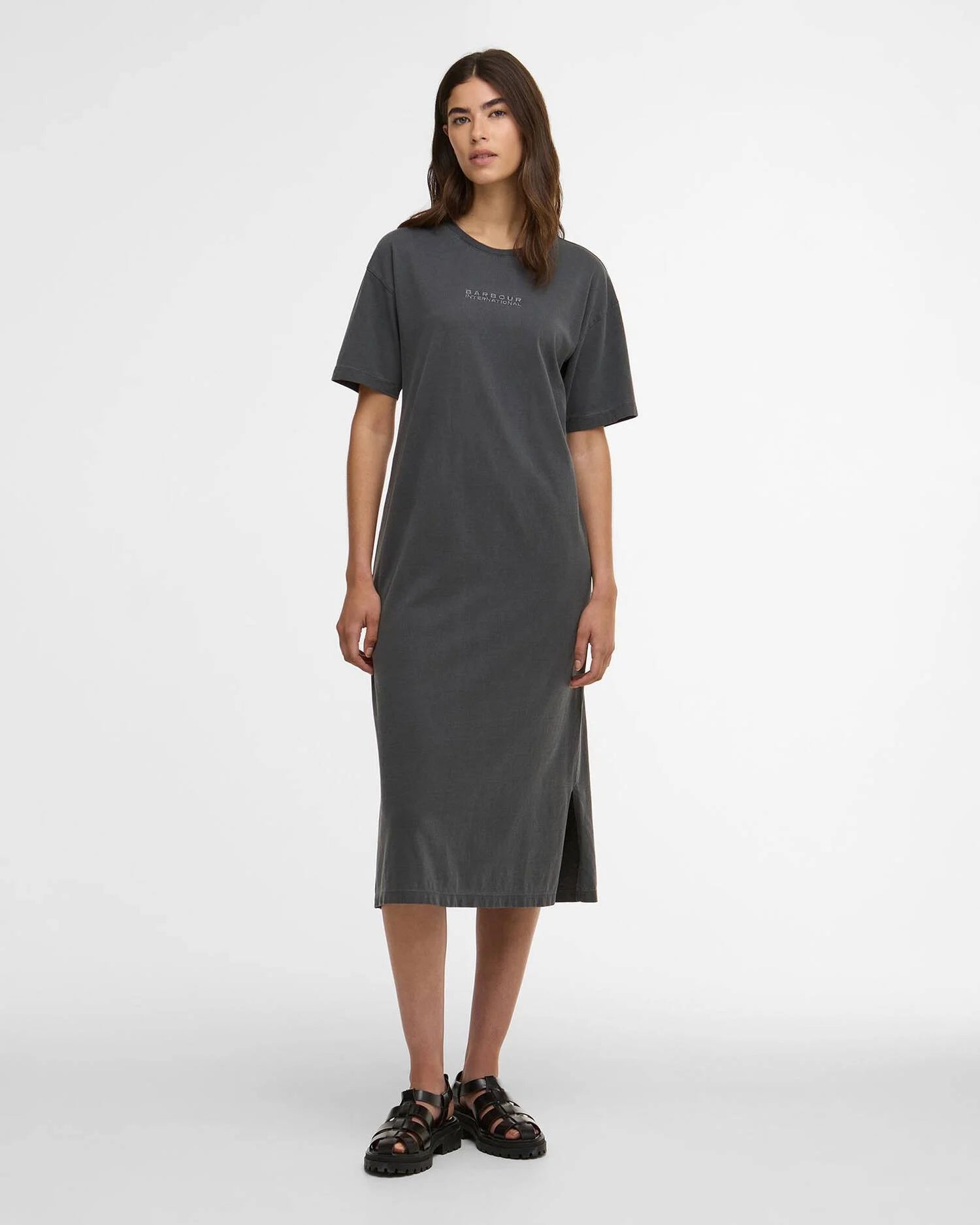 Barbour International Lyra Midi Dress - Washed Black