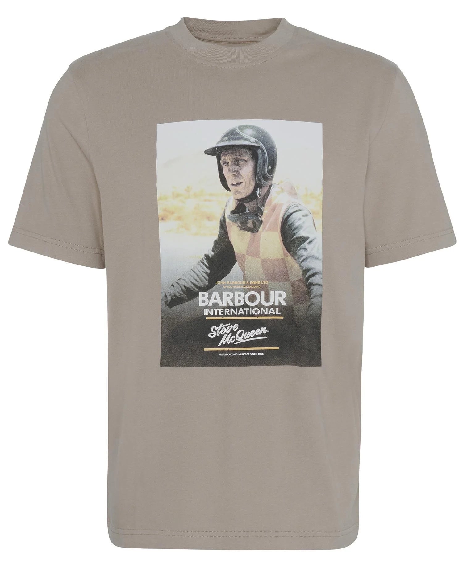 Barbour International SMQ Nicholl T-Shirt - Timberwolf
