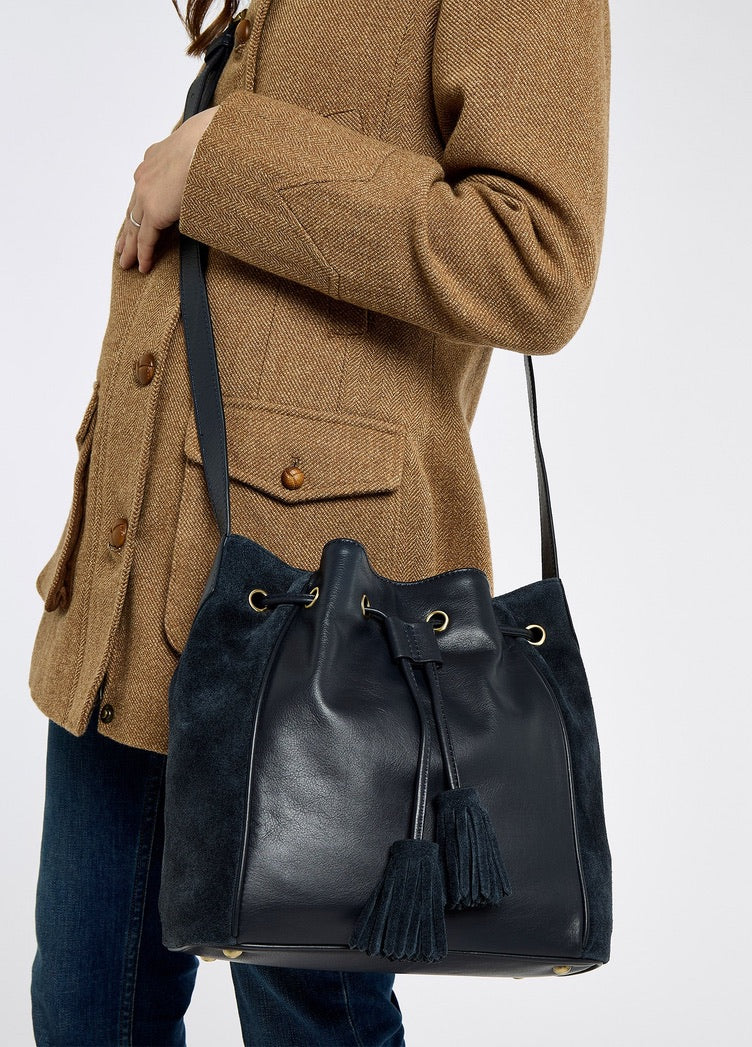 Dubarry Doonbeg Cross-body bucket bag - Navy