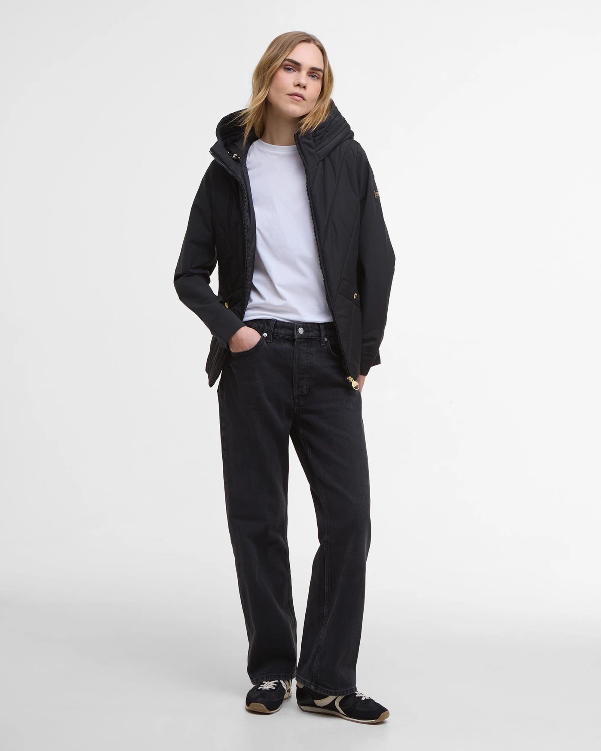 Barbour International Diablo Quilted Sweat - Black
