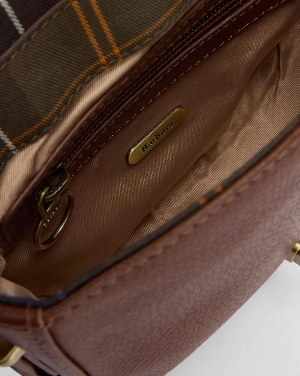 Barbour Elm Leather Crossbody Bag - Brown