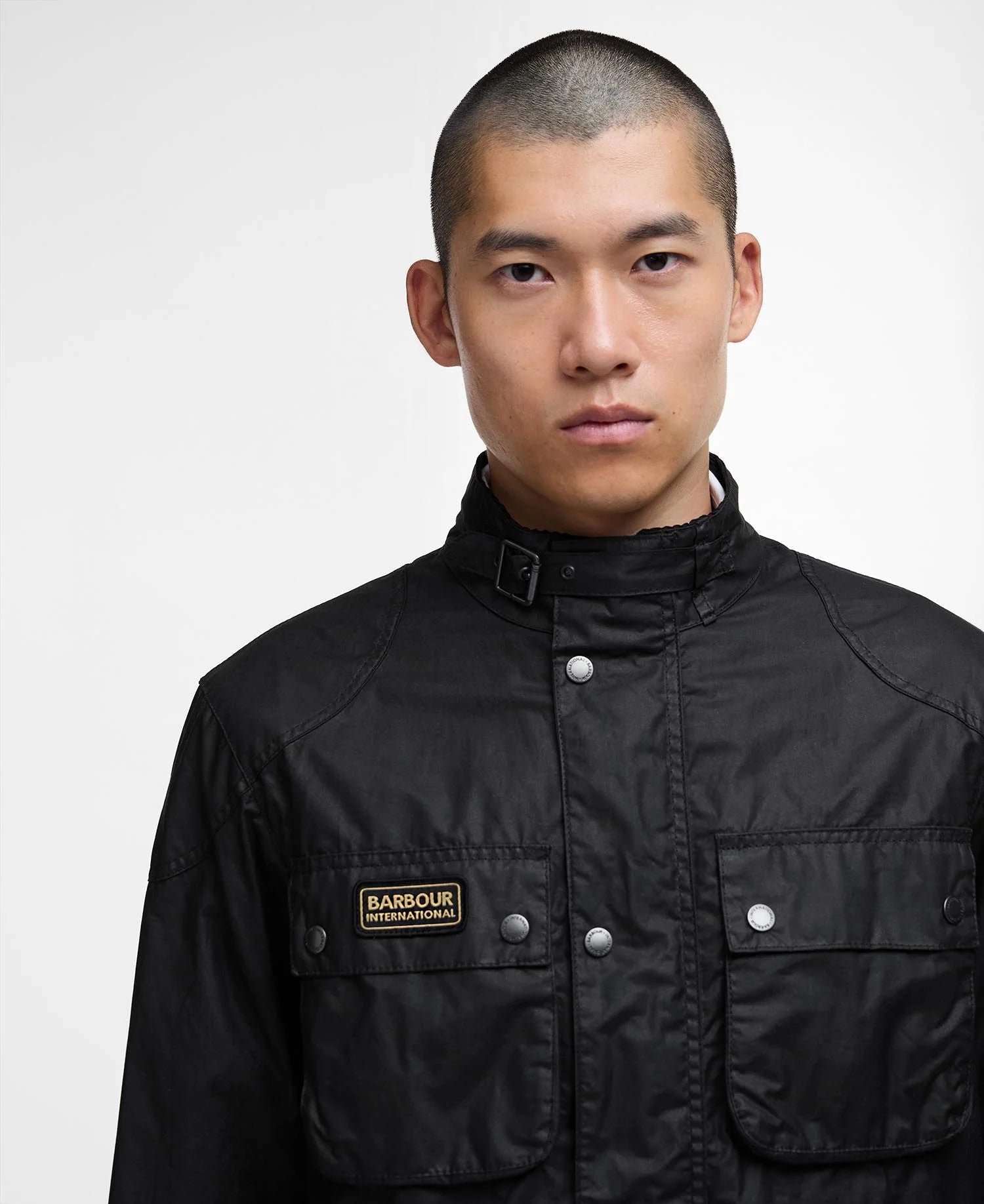 Barbour International Merton Wax Jacket - Black