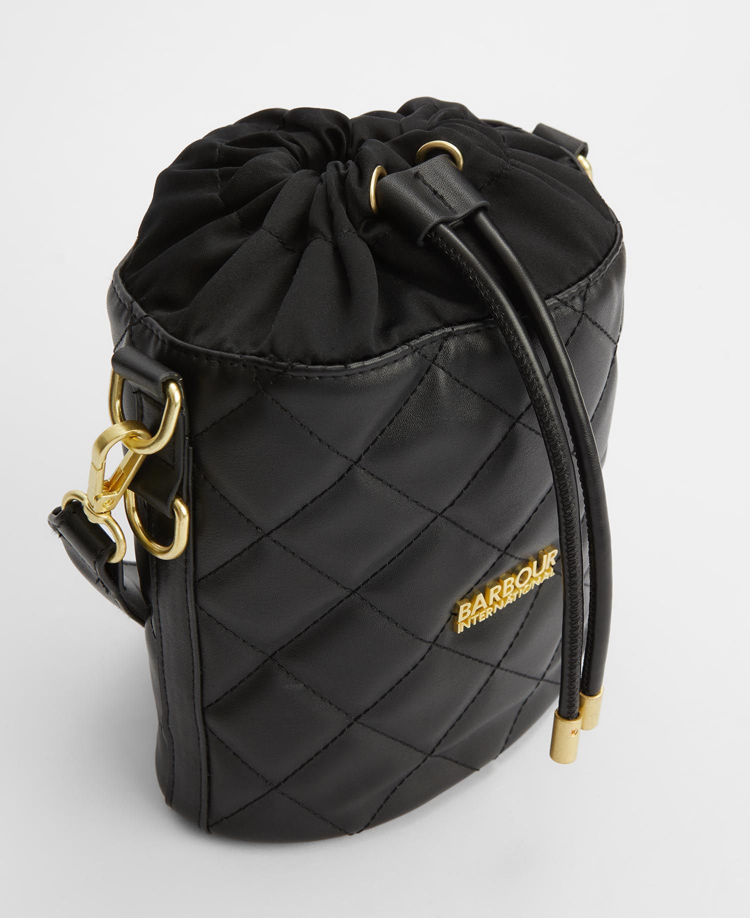 Barbour International Quilted Balham Bucket Tote Bag - Black