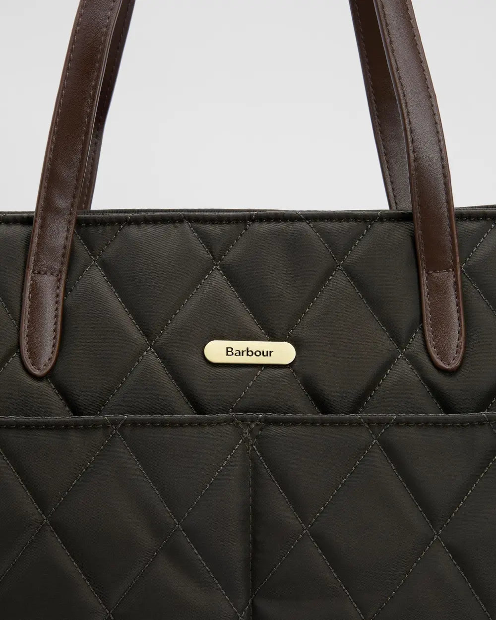 Barbour Quilted Tote Bag - Olive