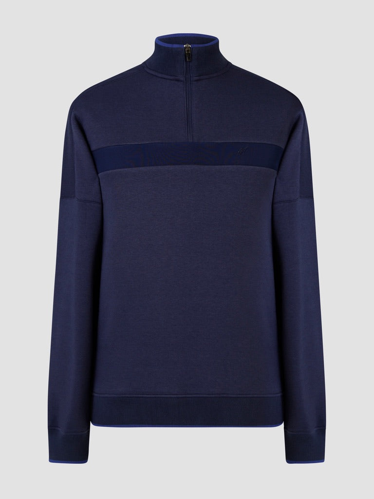 Mish Mash Kinglake 3/4 Zip Sweat - Navy