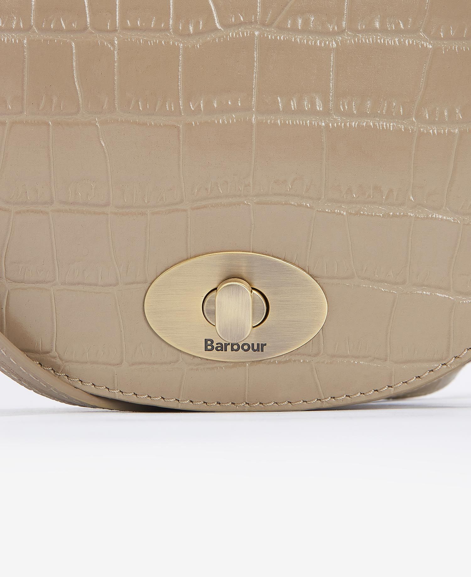 Barbour Eilein Leather Saddle Bag - Honey