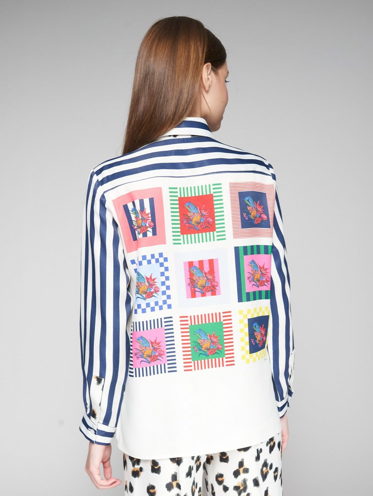 Vilagallo Tea Flores Blouse - Leopard