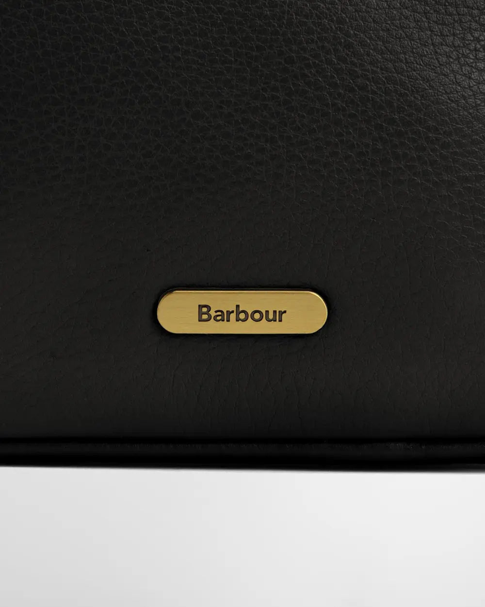 Barbour Cedar Leather Bucket Bag - Black