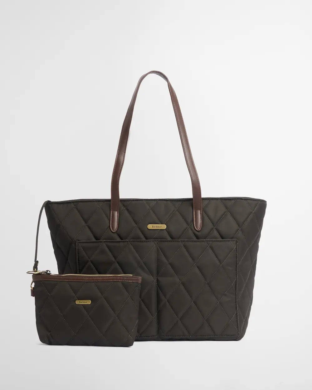 Barbour Quilted Tote Bag - Olive