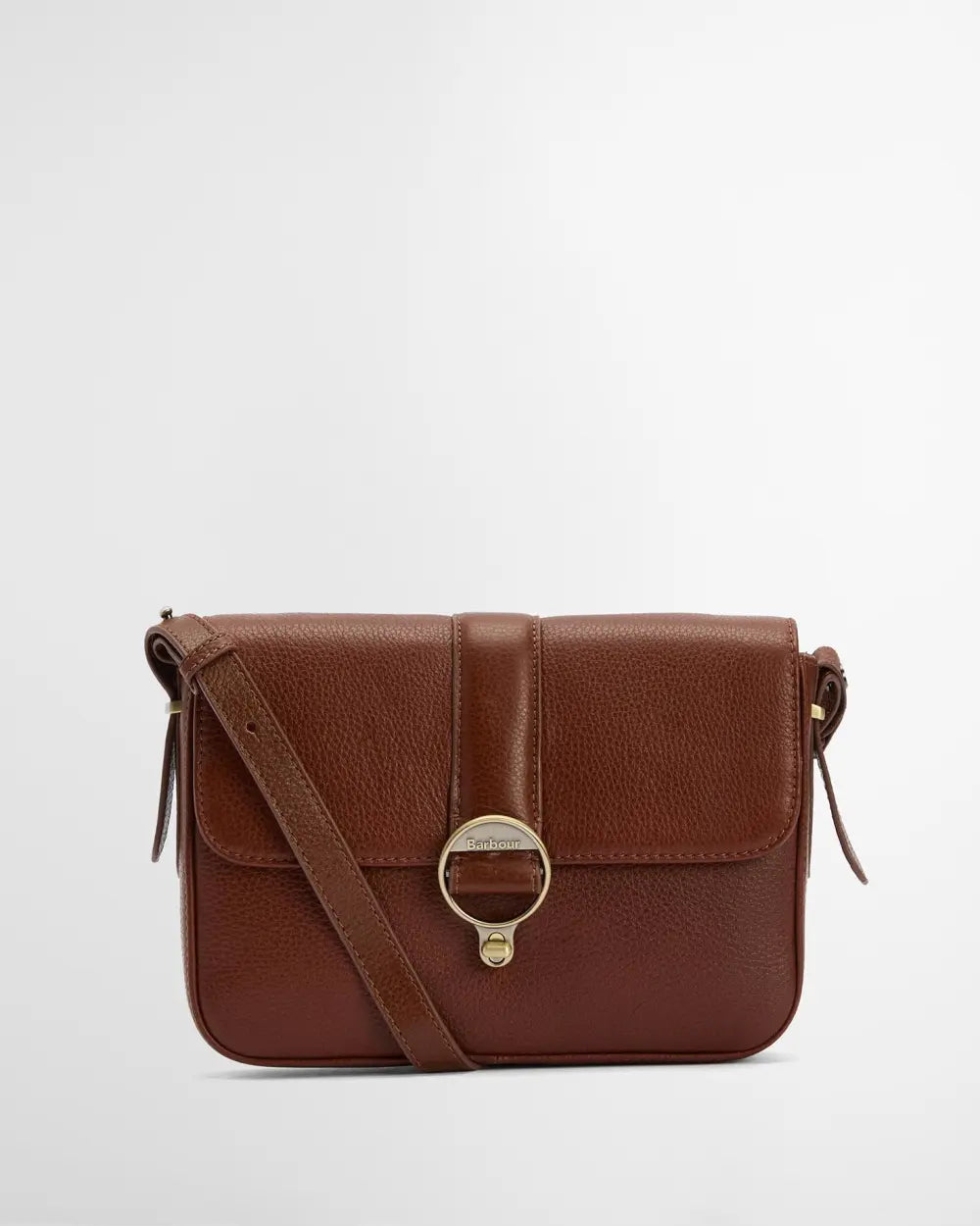 Barbour Rosa Leather Crossbody Bag - Brown