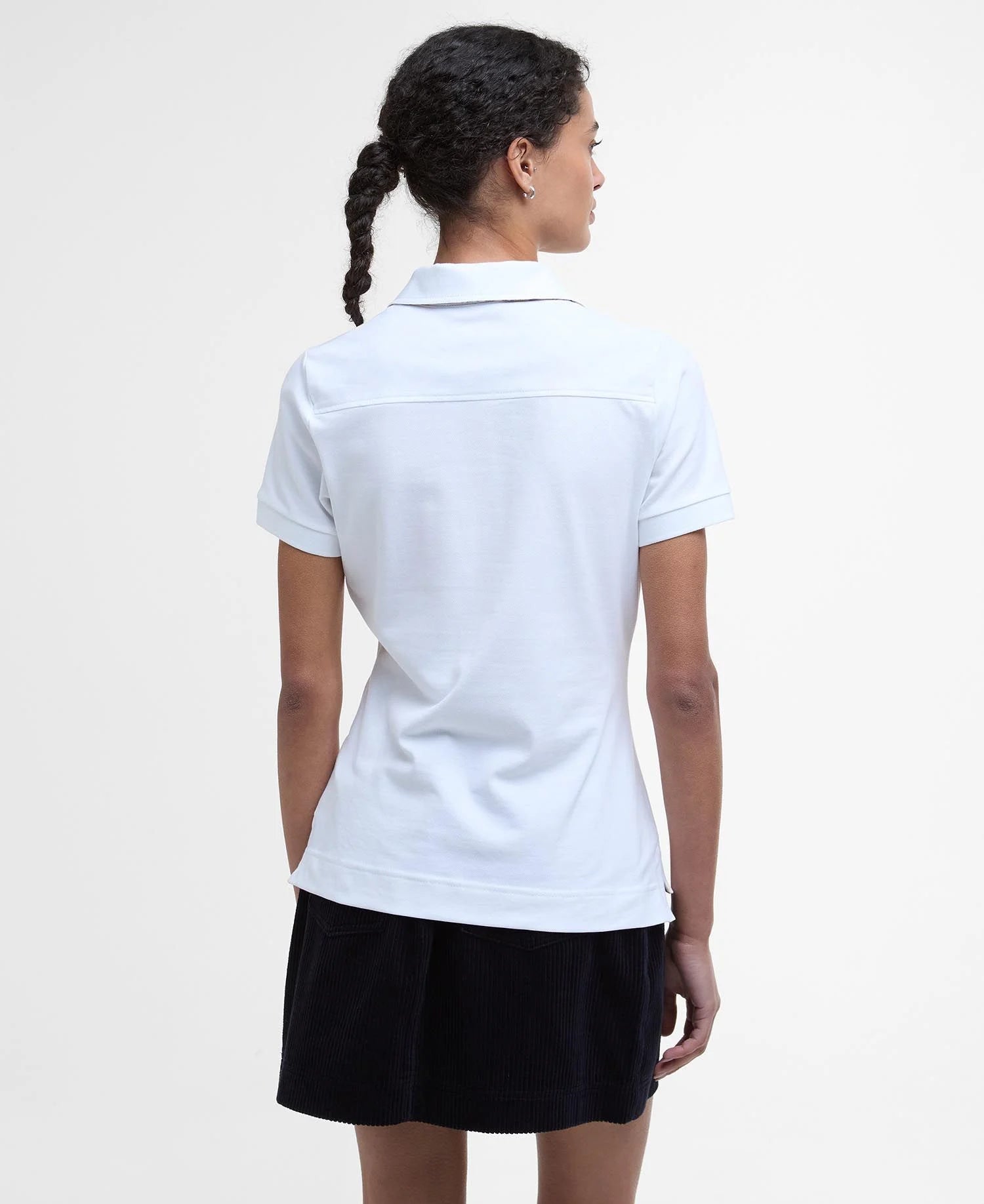 Barbour Portsdown Polo Shirt - White/Hessian