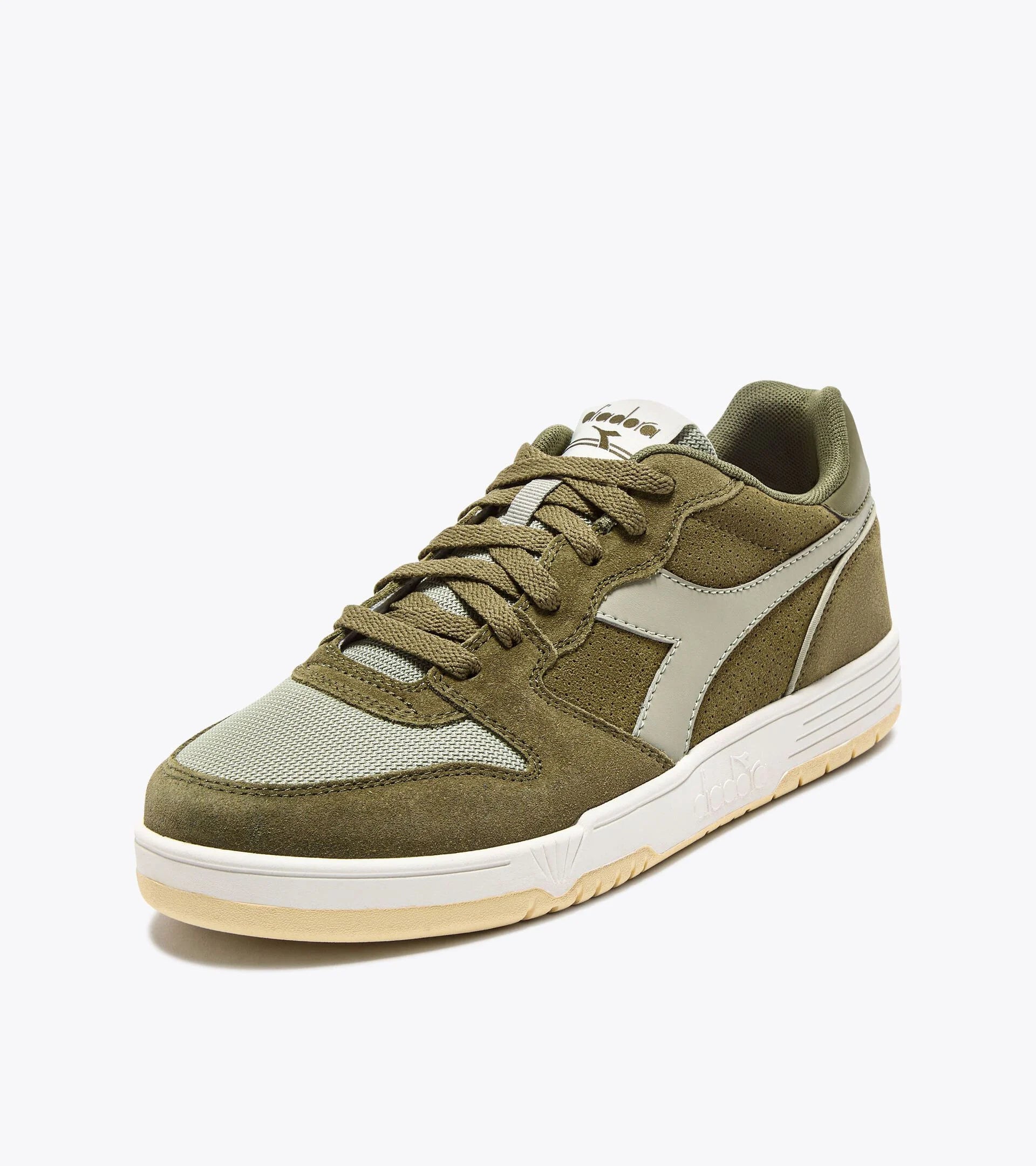 Diadora Deuce M2 Suede Trainers - Burnt Olive Green