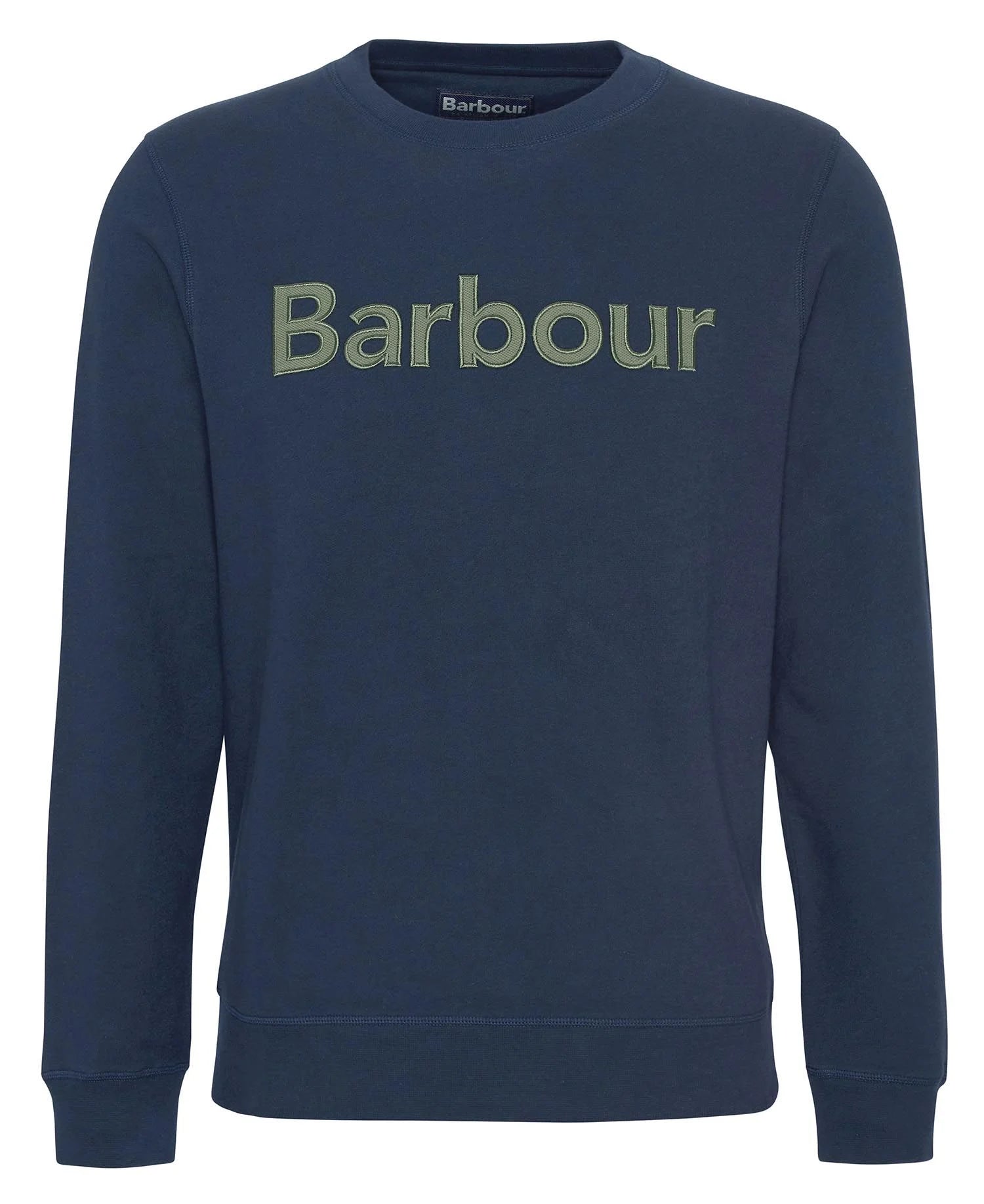Barbour Pique Applique Crew Neck Sweatshirt - Navy