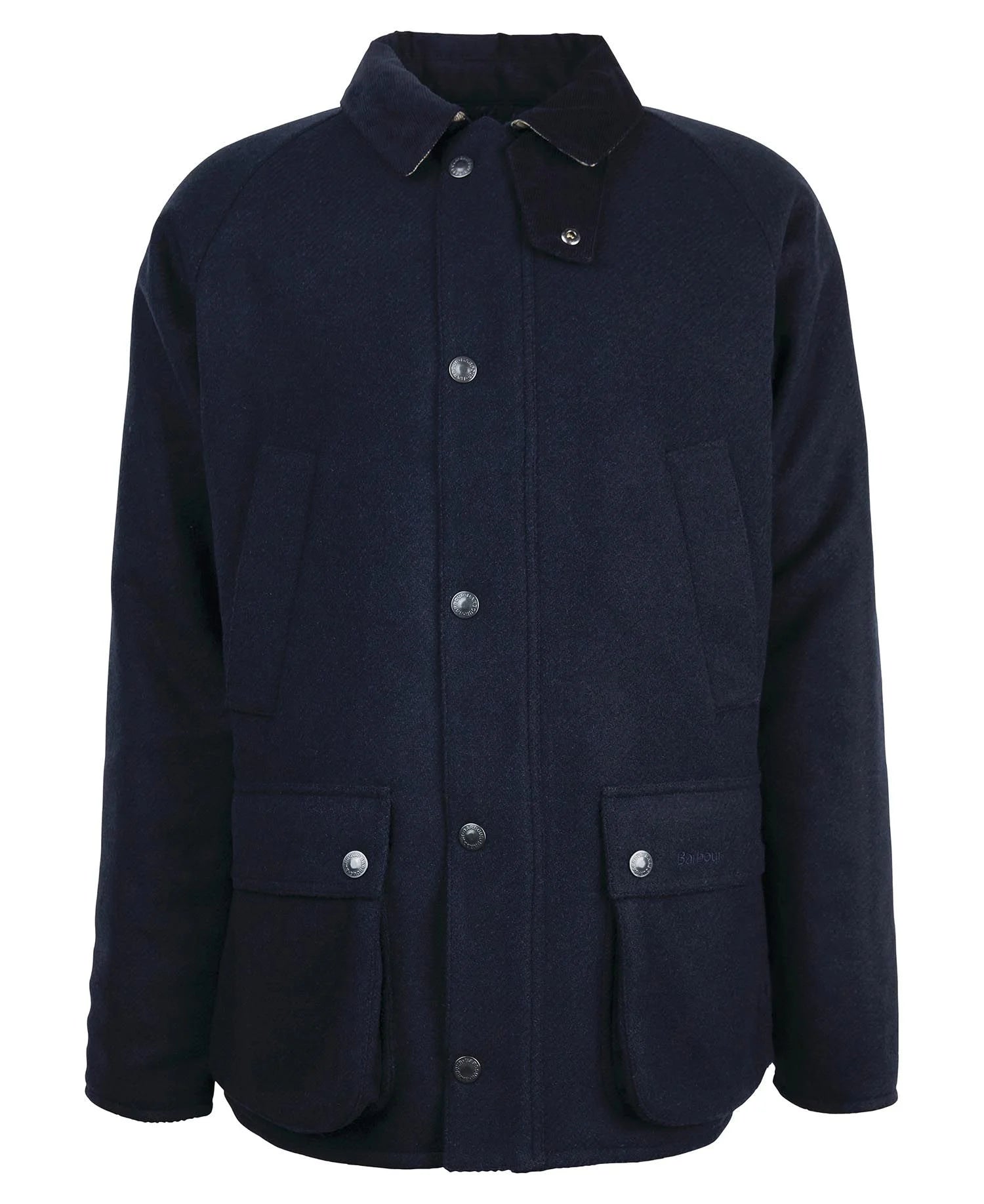 Barbour Bedale Wool Jacket - Navy