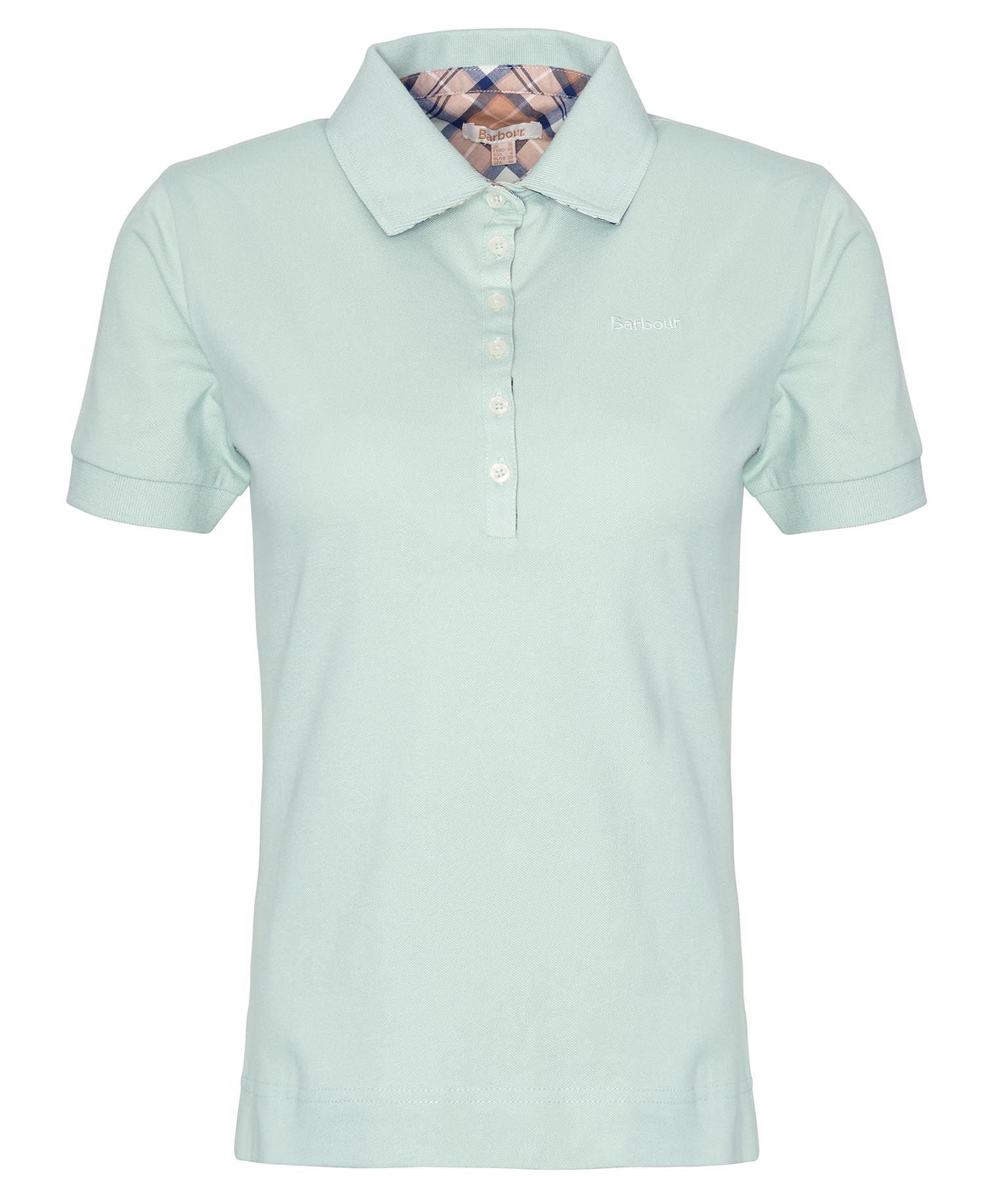 Barbour Portsdown Polo Top - Bayleaf/Primrose Tartan