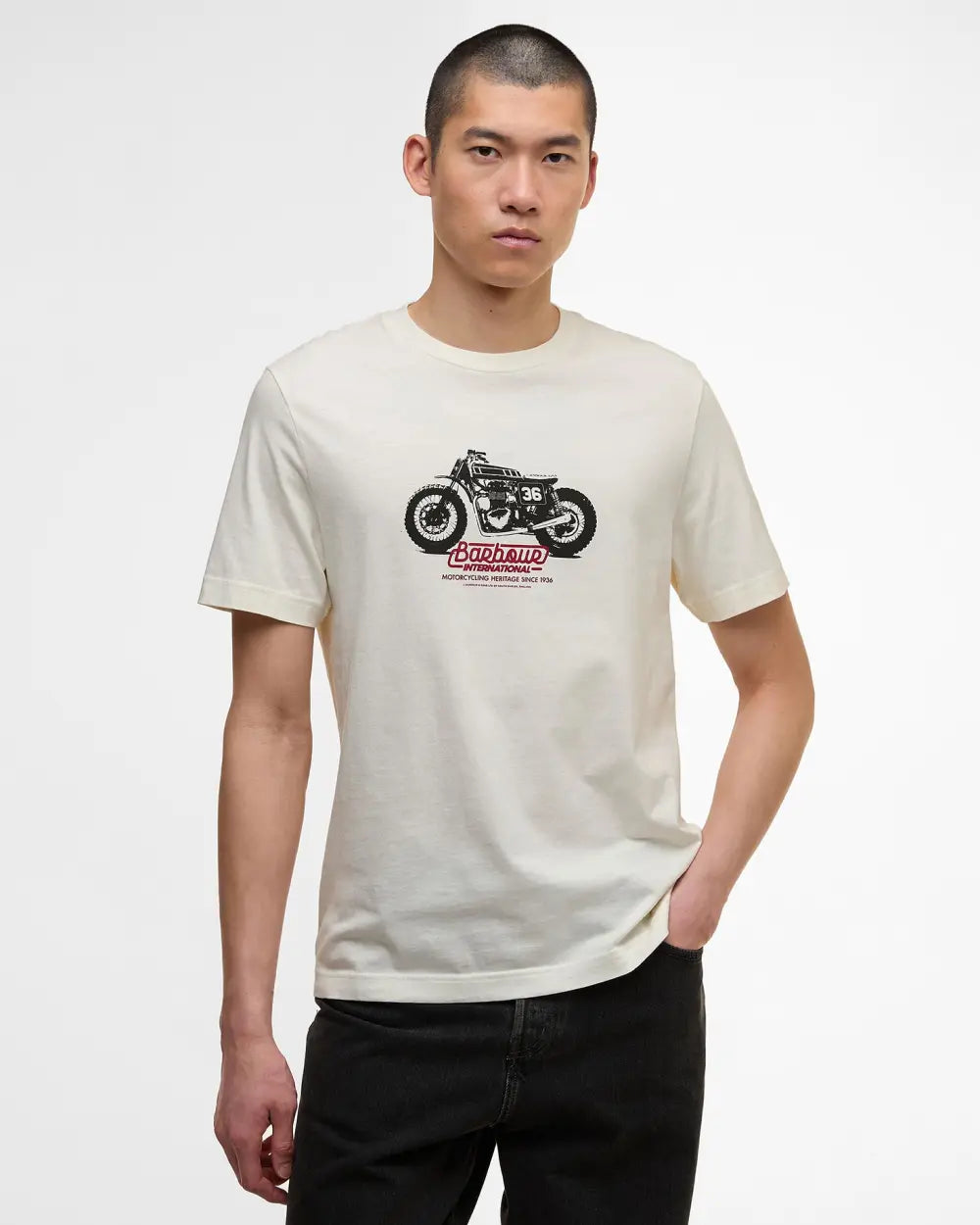 Barbour International Cruise Graphic T-Shirt - Whisper White