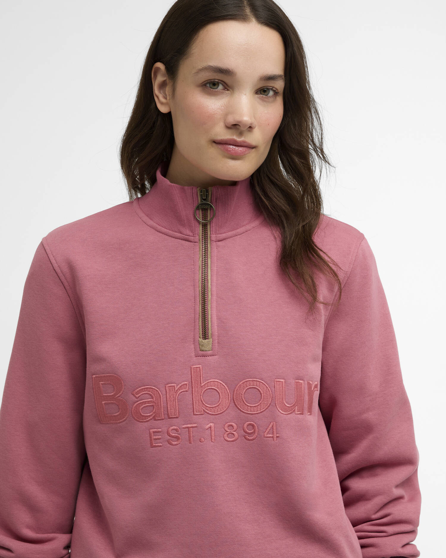 Barbour Cynthia Half Zip Sweatshirt - Wildberry