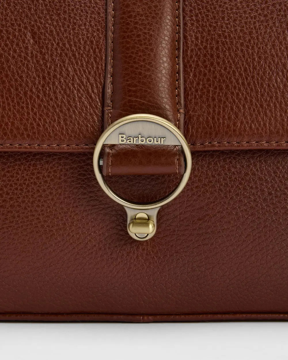 Barbour Rosa Leather Crossbody Bag - Brown