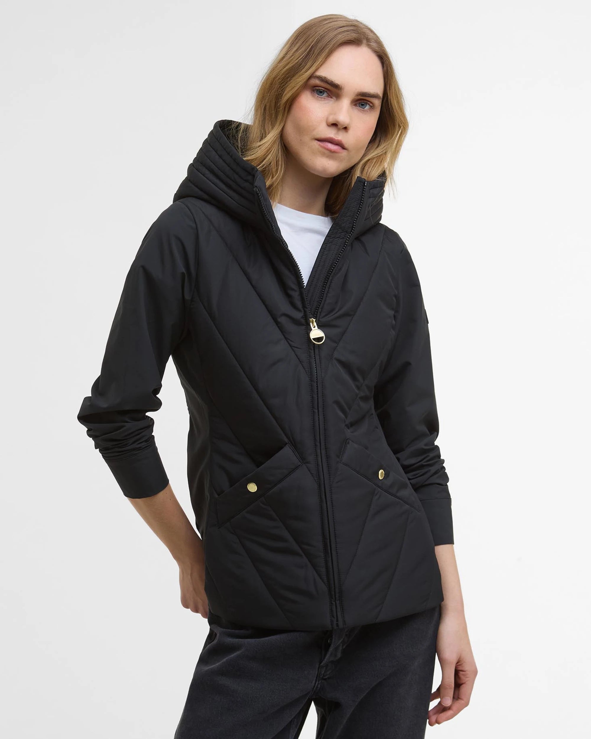 Barbour International Diablo Quilted Sweat - Black