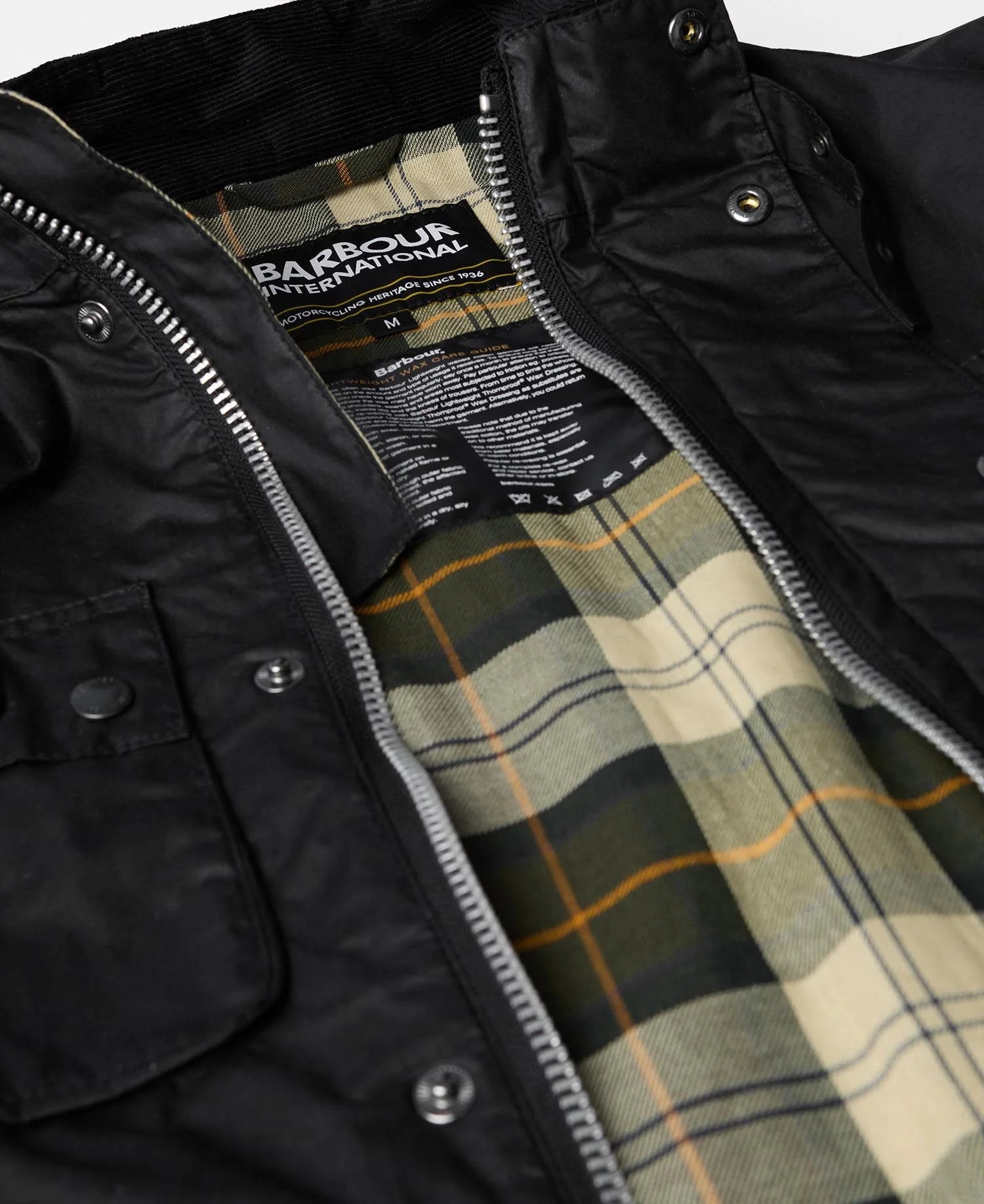 Barbour International Merton Wax Jacket - Black