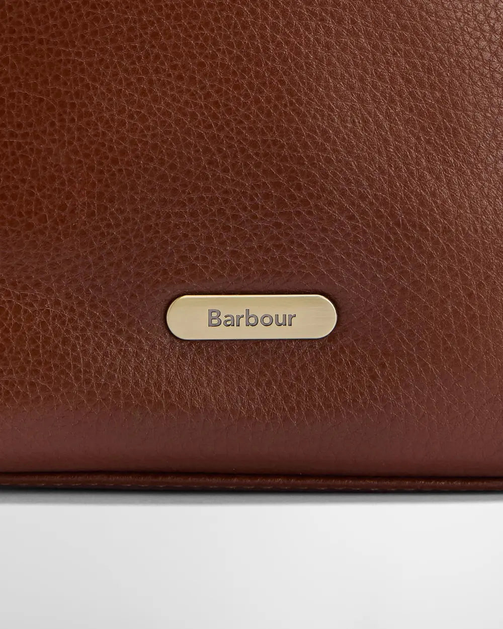 Barbour Cedar Leather Bucket Bag - Brown