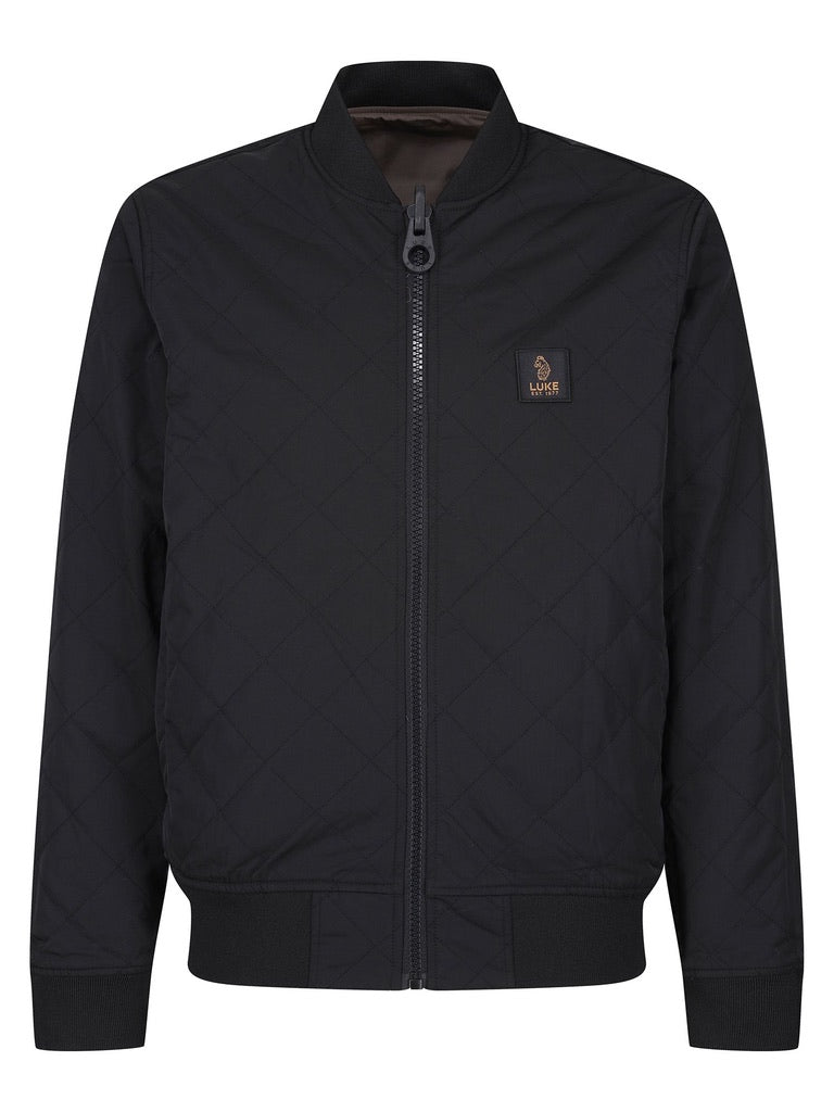 Luke Suzhou Reversable Bomber Jacket - Mushroom