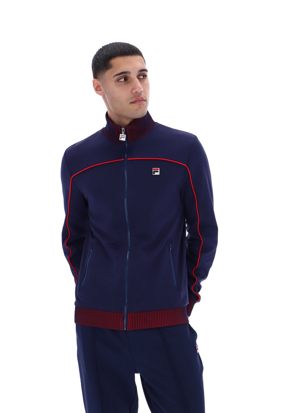 Fila Zayn Lenticular Track Top - Fila Navy/Fila Red