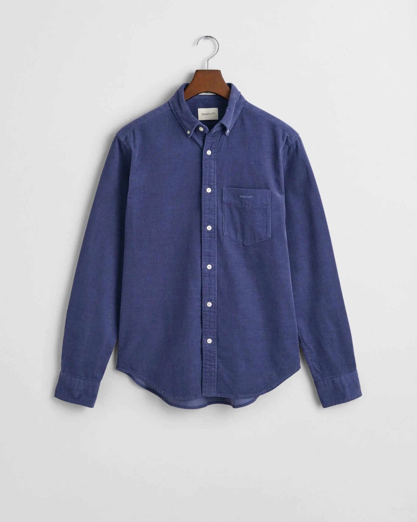 Gant Regular Fit Courduroy Shirt - Dusty Navy
