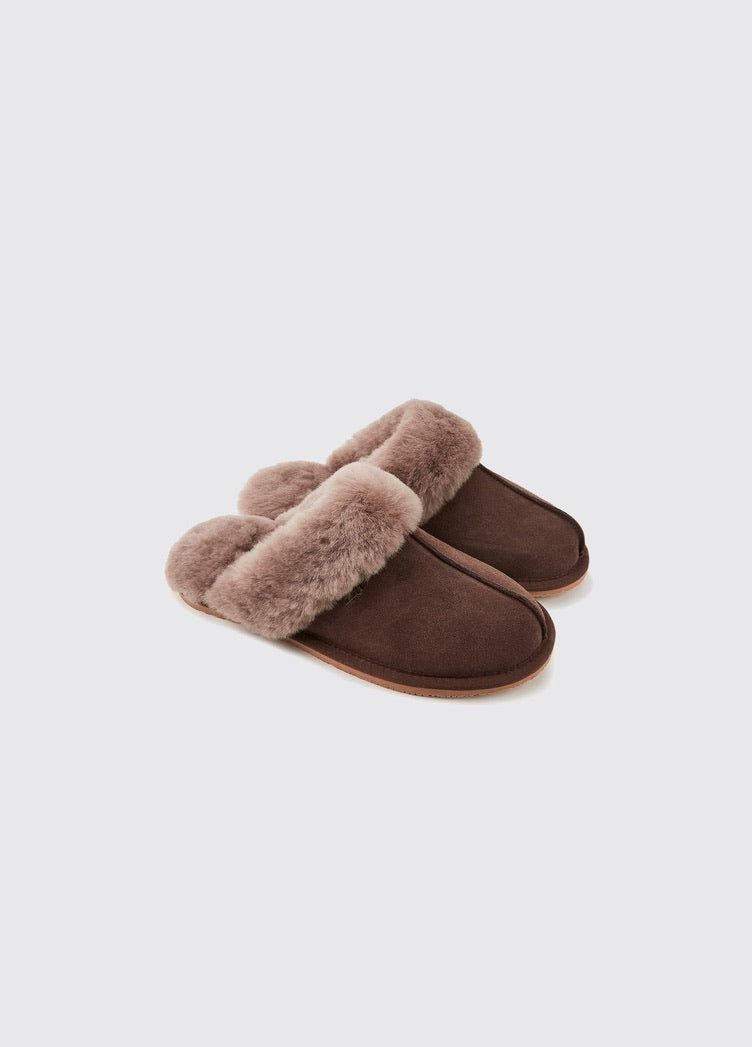 Dubarry Rockmill Mule Slippers - Cigar